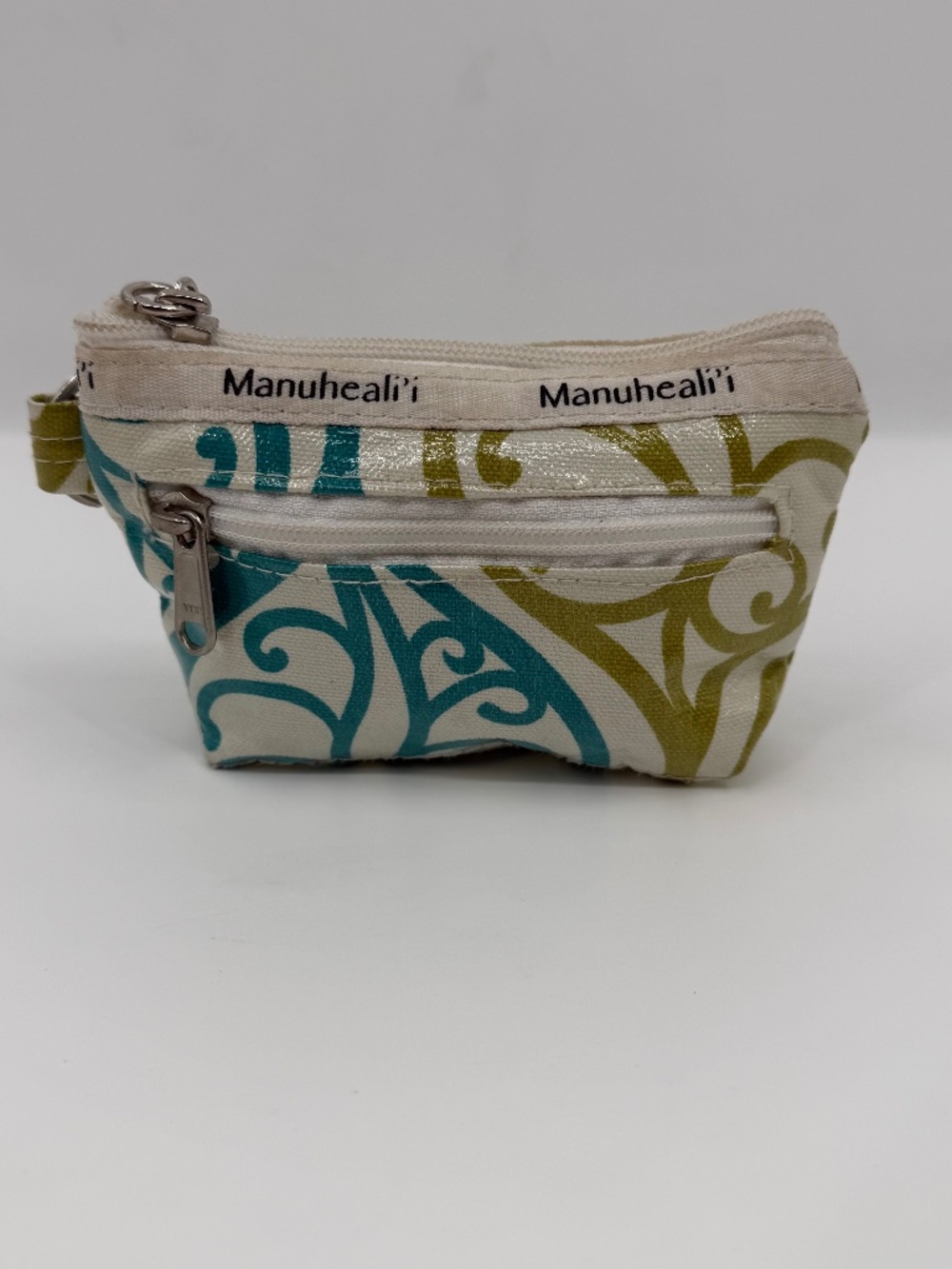 Manuhealii Coin Purse Keychain Zipper Closure